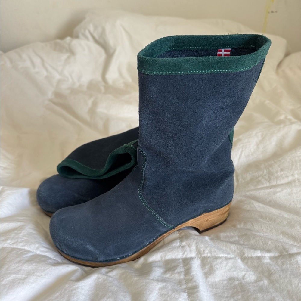 Sanita Blue Suede Boots, size 38 - Picture 5 of 10